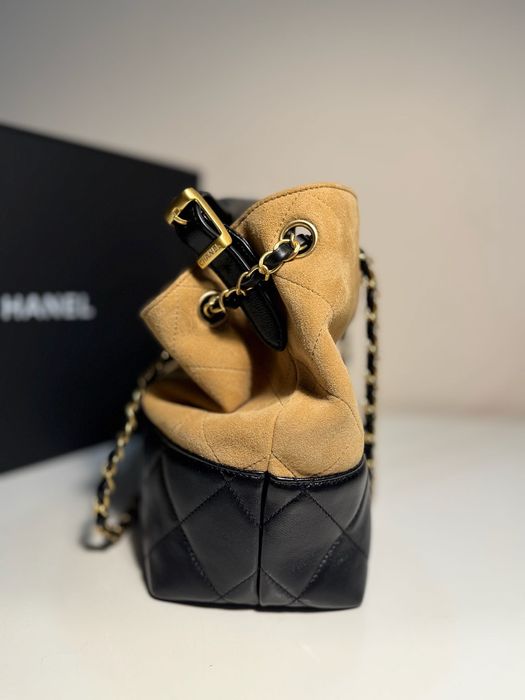 Torebka Chanel shopper 2025 skóra zamszowa + licowa