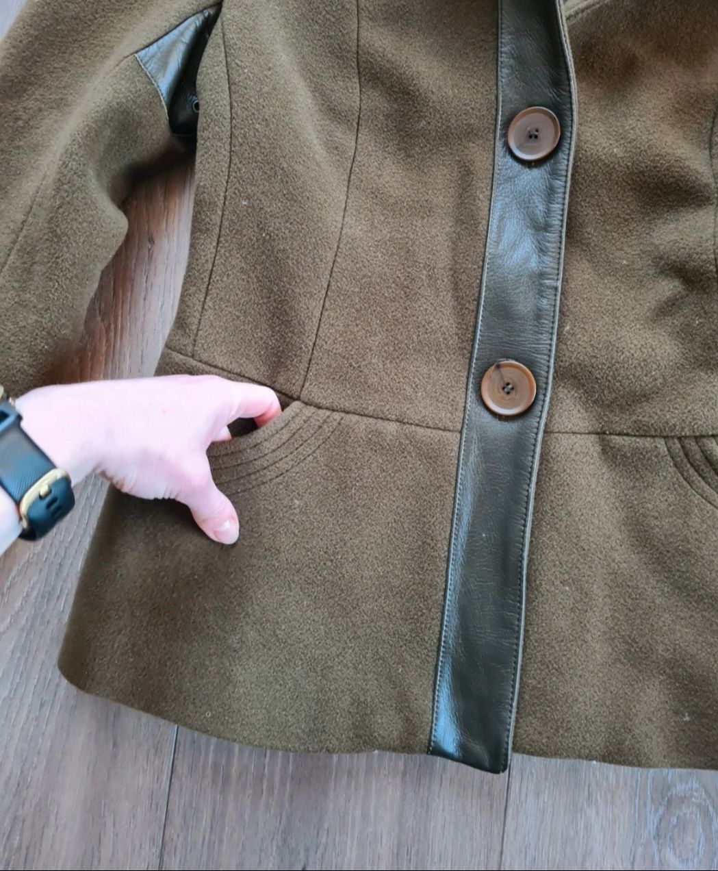 Mackage kurtka wełniana Kaszmir S skóra