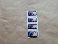 napis naklejki logo w alu felgi m-ki do bmw promocja