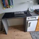 ZESTAW Biurko 120×50 szkolne plus krzesło obrotowe