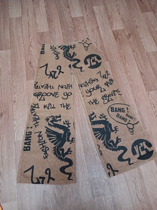 Штаны широкие y2k sk8 Брюки широкі