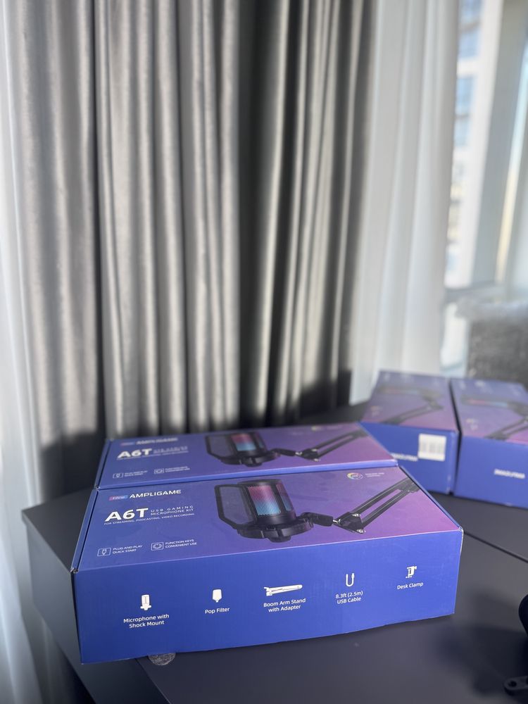Продам нові USB-мікрофони Fifine AmpliGame A6T