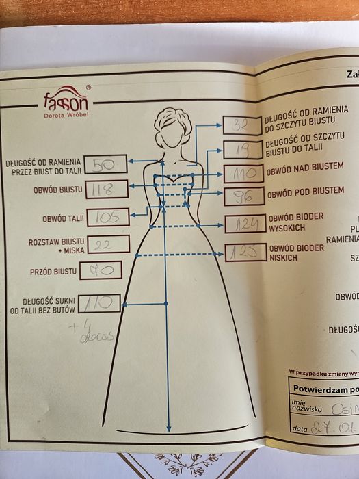 Sukienka ślubna rozmiar 46 48 Fashion Dorota Wróbel