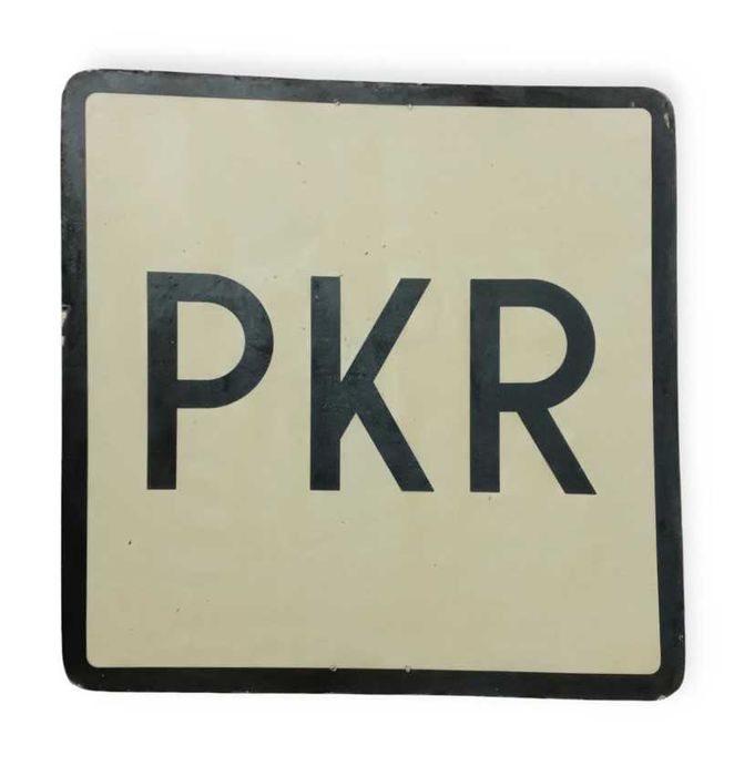 ZNAK, znaki DROGOWE "PKR". Oryginalny