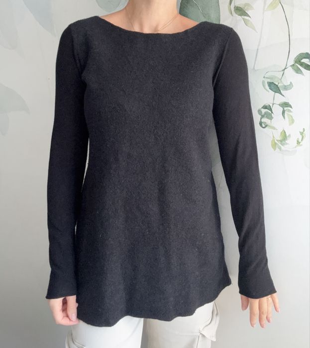 Sweter merino wool welna wiskoza s m zima cieply miekki