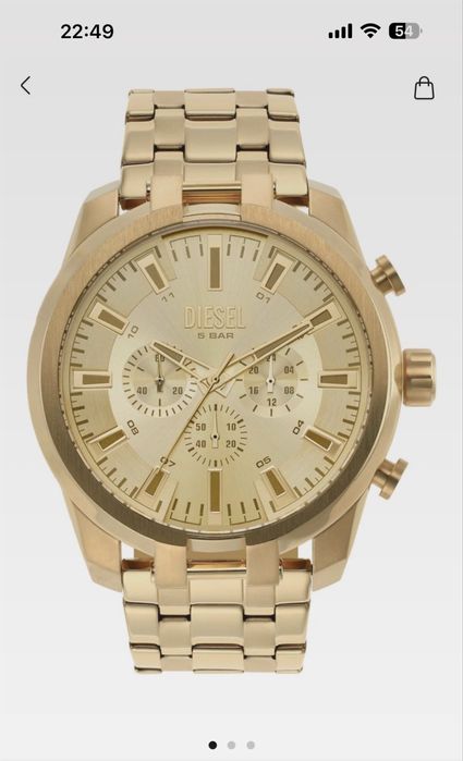 Zegarek Disel Złoty