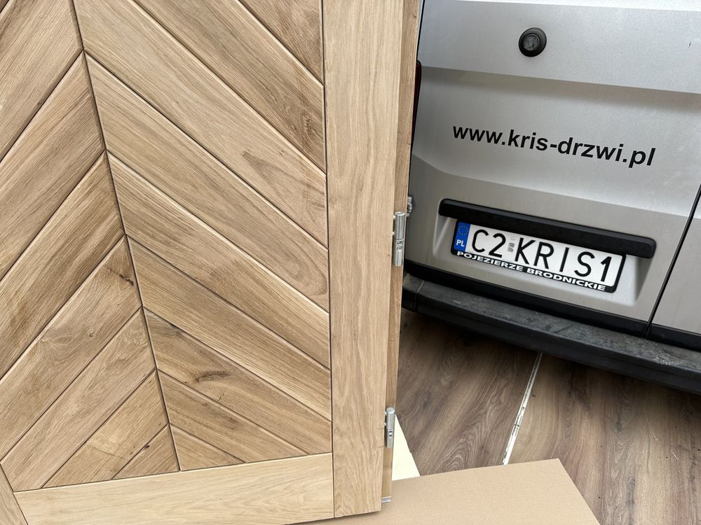 Drzwi zewnętrzne drewniane lite DĘBOWE Na  Każdy wymiar CAŁA POLSKA
