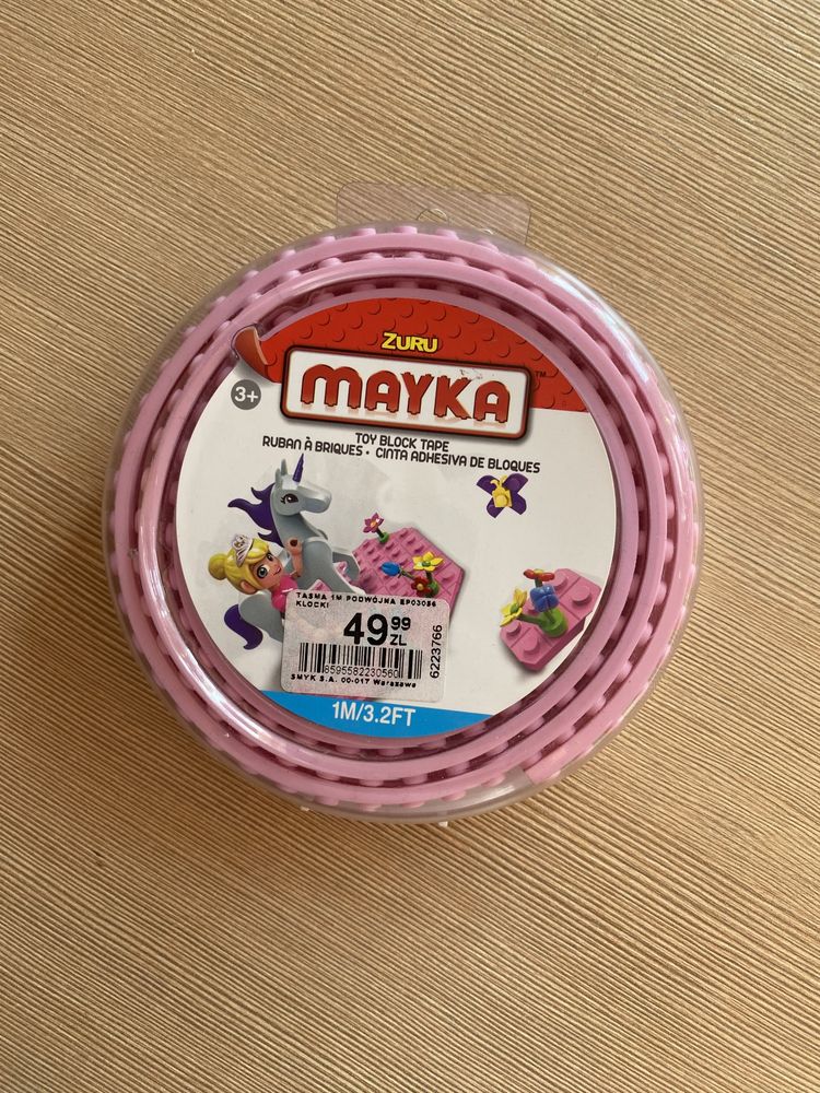 Taśma mayka do klocków lego różowa