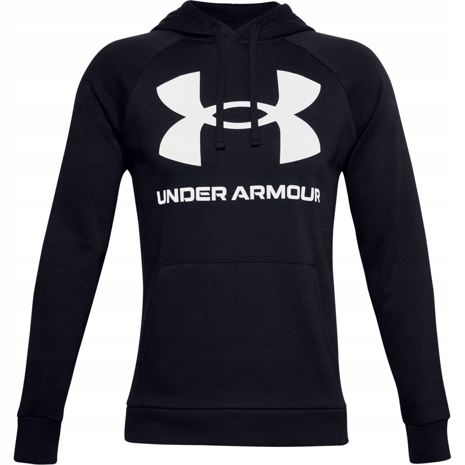 Y3740 Under Armour UA rival Fleece big logo HD Black BLUZA XL