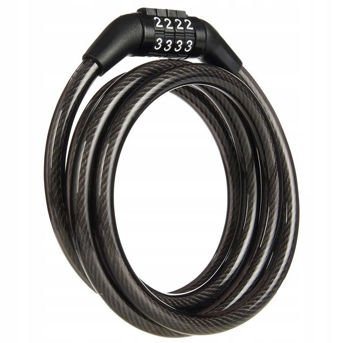 Blokada rowerowa 8x1000 na szyfr zamek linka