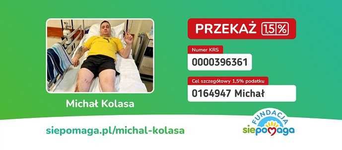 Pilna pomoc Udaje się uniknąć amputacji Przekaż 1,5% z podatku pit