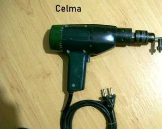 Polska wiertarka dwubiegowa Celma + uchwyt + klucz