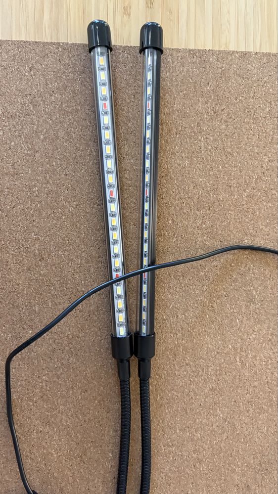Lampa led do uprawy roślin stojąca z klipsem 2 sztuki