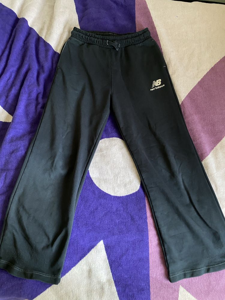 spodnie dresowe szeroka nogawka dzwony baggy new balance vintage