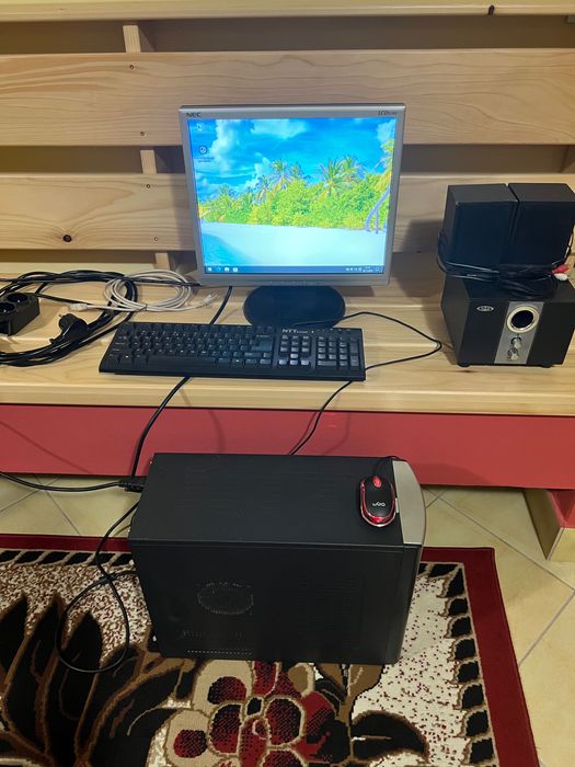 Retro zestaw komputer PC stacjonarny