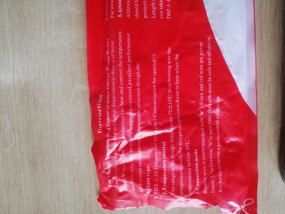 Grzałka elektryczna 2000 W termostat 50°C/70°C, G 1'' do kolektora