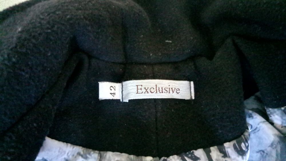 Черное короткое пальто XS