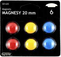 Magnesy 20mm blister 6szt GRAND