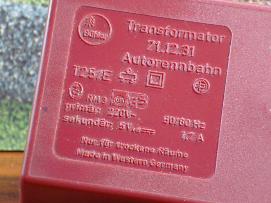 Buhler 17.12.31 - Transformador para Pista de Carros / Usado