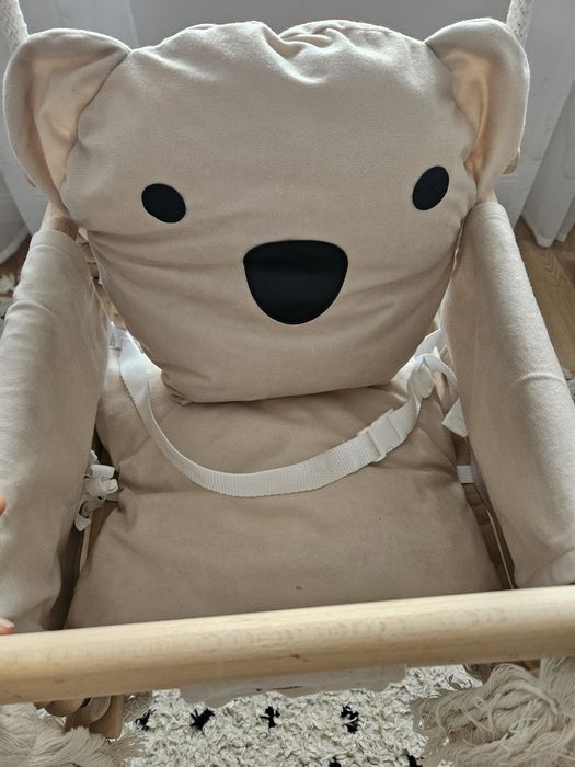 Huśtawka dziecięca drewniana nowa