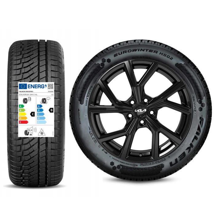 Nowe koła zimowe KIA 18" SPORTAGE NQ5E od 2022 Falken 235/55R18 Czarny