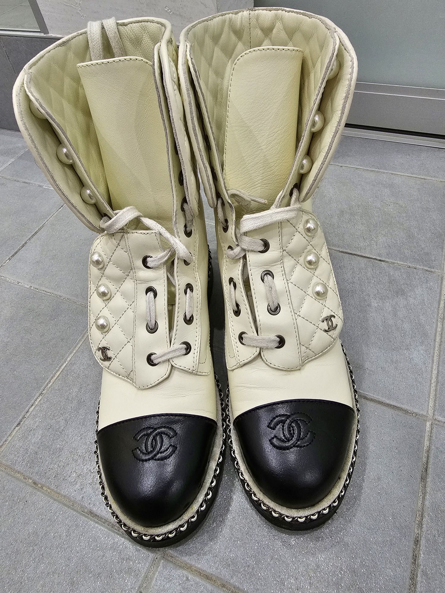 Ботинки, сапоги Chanel, р.38.