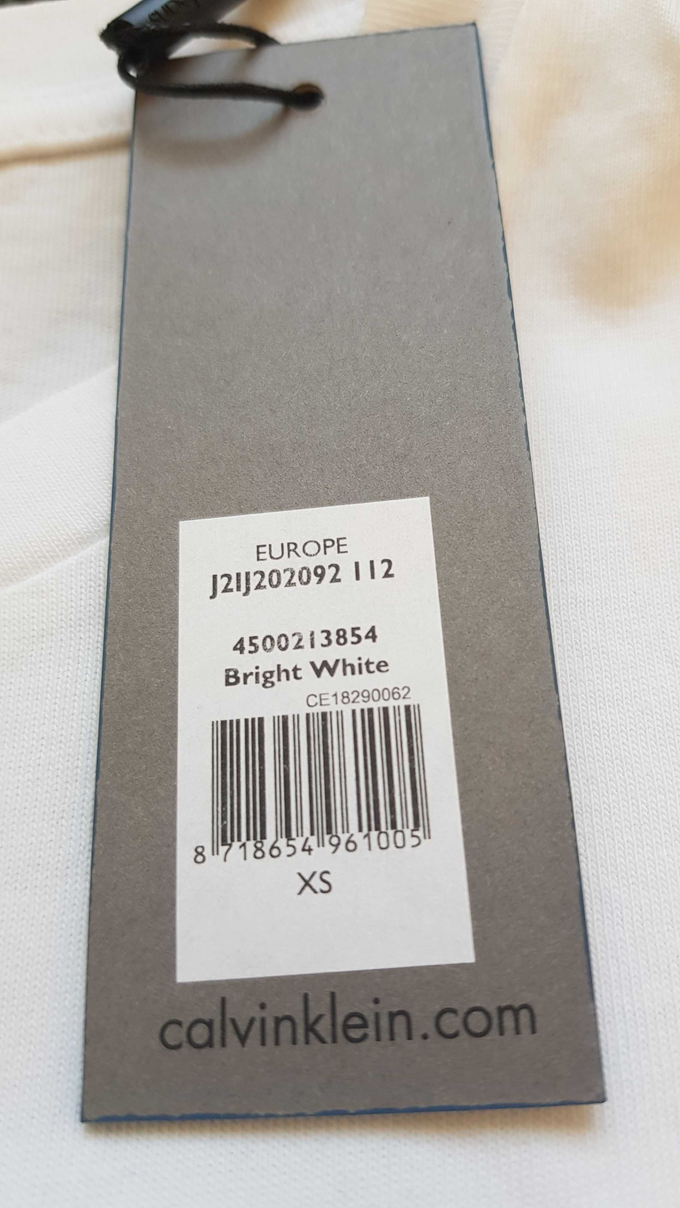 XS CK Calvin Klein Jeans t-shirt biały nowy z metką
