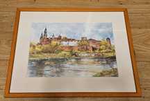 Obraz obrazek Kraków Wawel  41x32cm