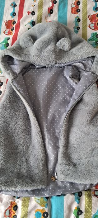 Bezrękawnik 122 pluszowy miś z uszami