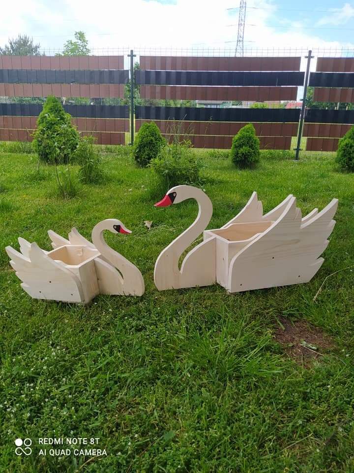 Łabędź piękne ozdoby prezent