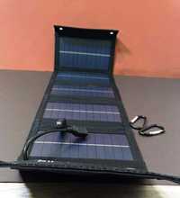 Сонячна панель зарядка 2 USB 10Wat 5 панелей туристична