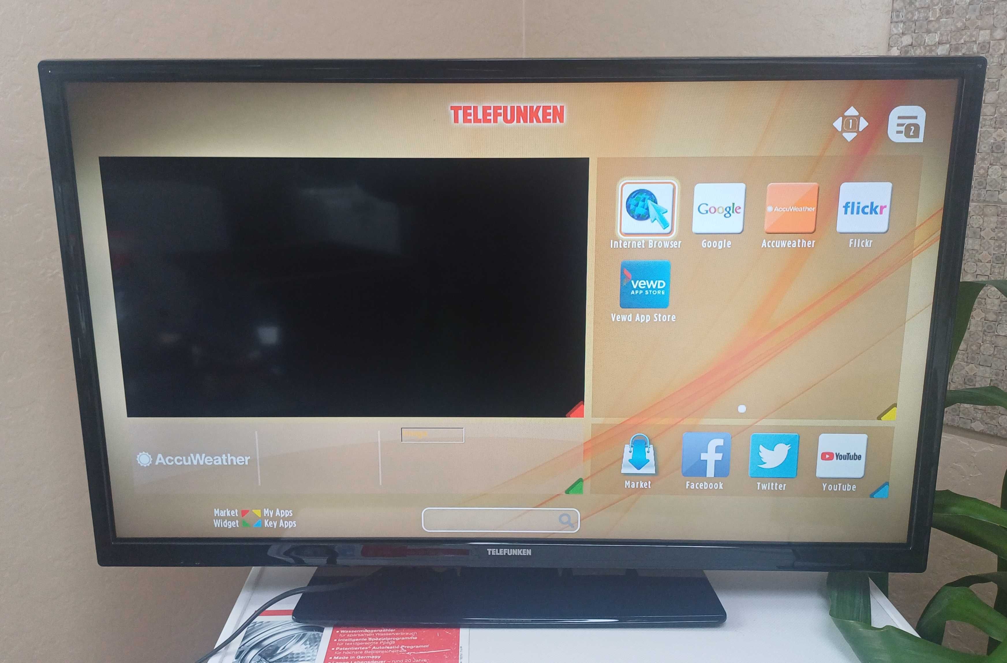 Телевизор 32 дюйма Telefunken D32H289N4CWI Smart TV Wi-Fi Т2 Germany