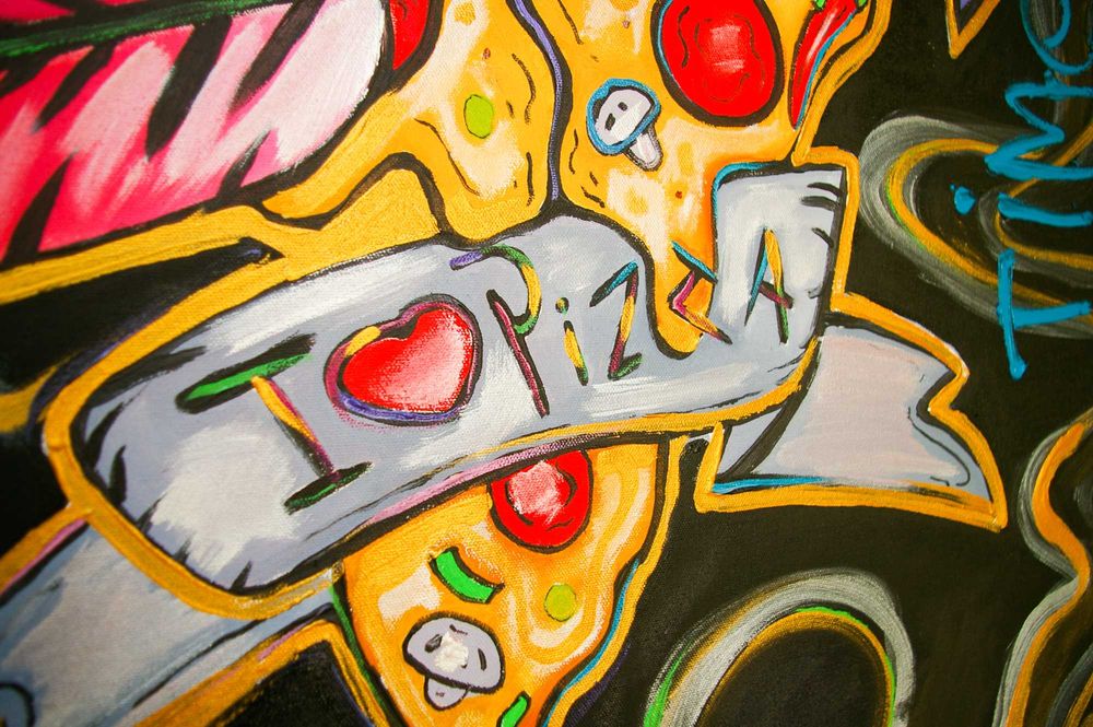 сучасна інтерьерна картина 80x70cm "Ланч тайм" в наявності