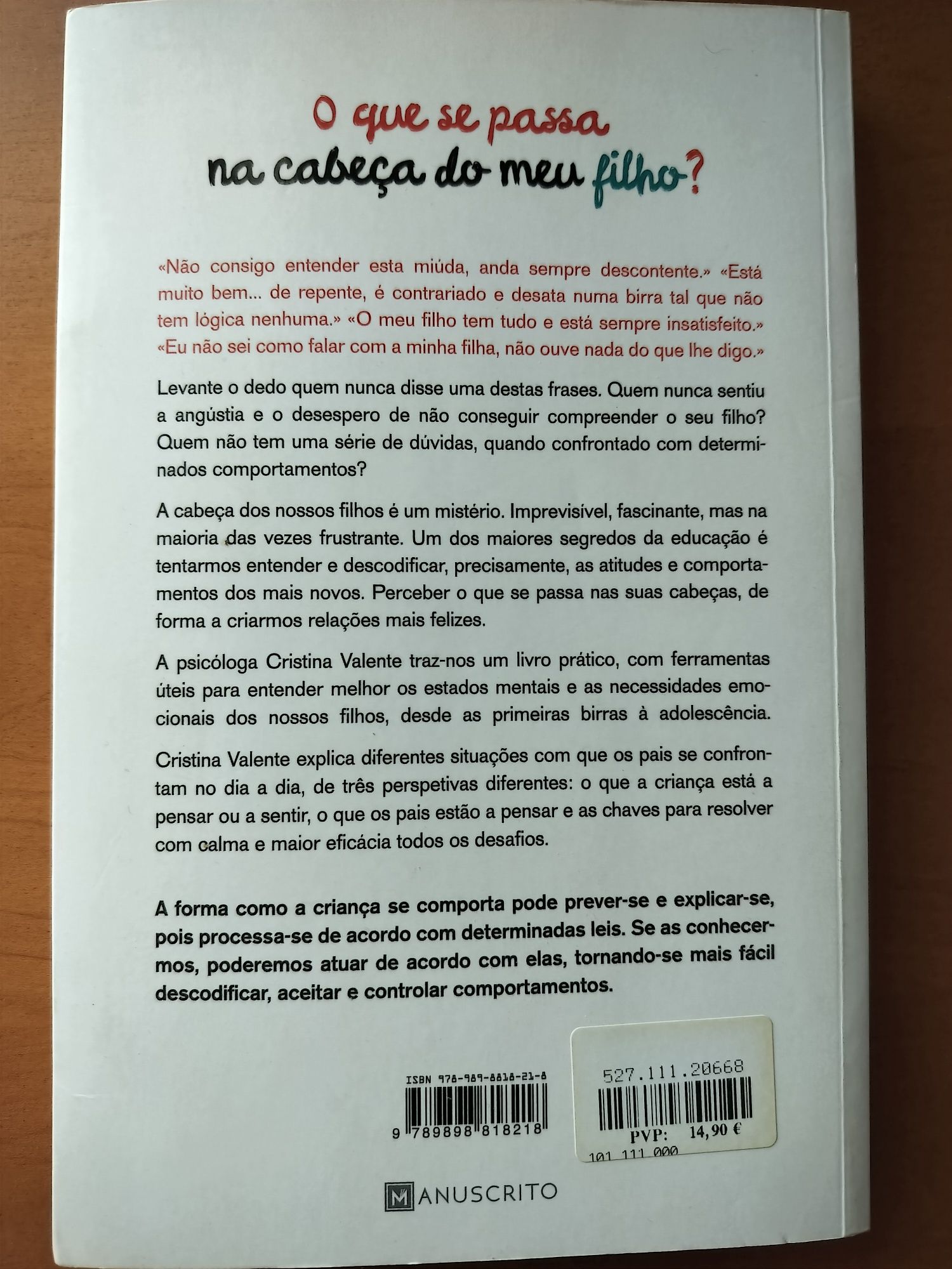 O que se passa na cabeça do meu filho?