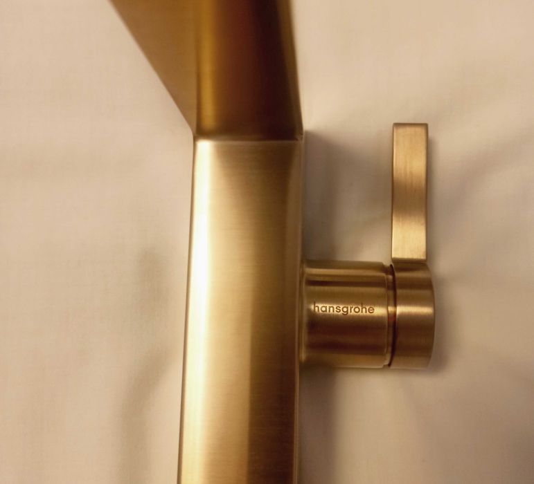 Hansgrohe Tecturis E Bateria umywalkowa wysoka brąz szczotkowany