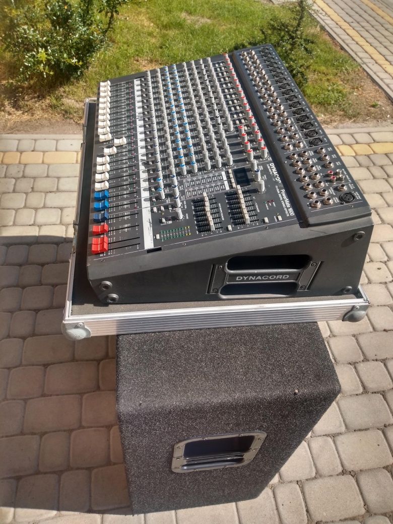 Dynacord Power mate 1600 power mixer + kolumny dynacord corus line