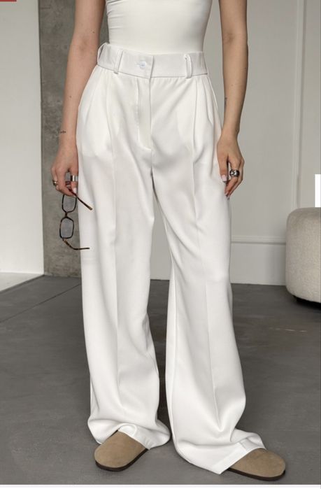 Білі класичні штани