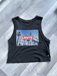 T-shirt levis czarny palmy