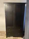 Szafa czarna ikea hemnes 2 drzwi 2 szuflady
