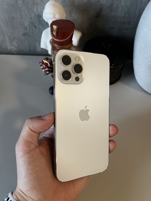 iPhone 12 pro max • 256 • Silver (biały) - stan idealny • Bateria 100%