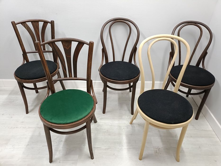 Krzesła gięte Thonet Fameg a18 Radomsko PRL