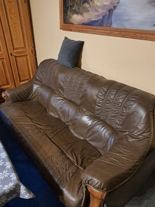 Kanapy skórzane dębowe