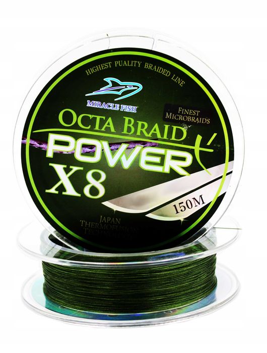 8 splotowa plecionka wędkarska x8 OCTA BRAID 0,18mm 150m 29kg