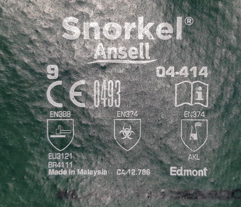 Luvas resistentes a químicos Ansell Snorkel 04-414