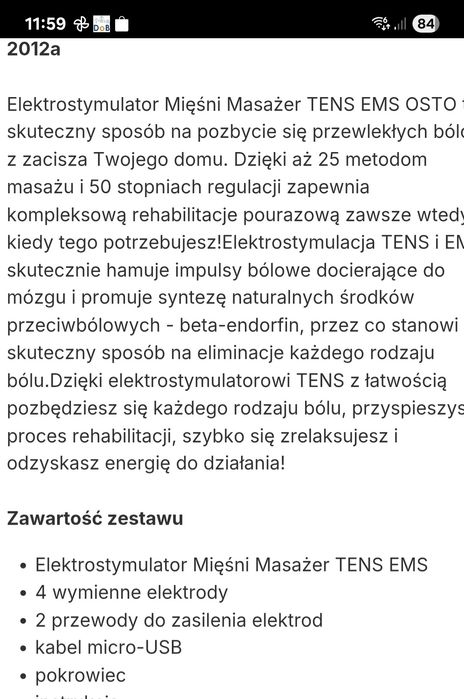 Elektrostymulator mięśni