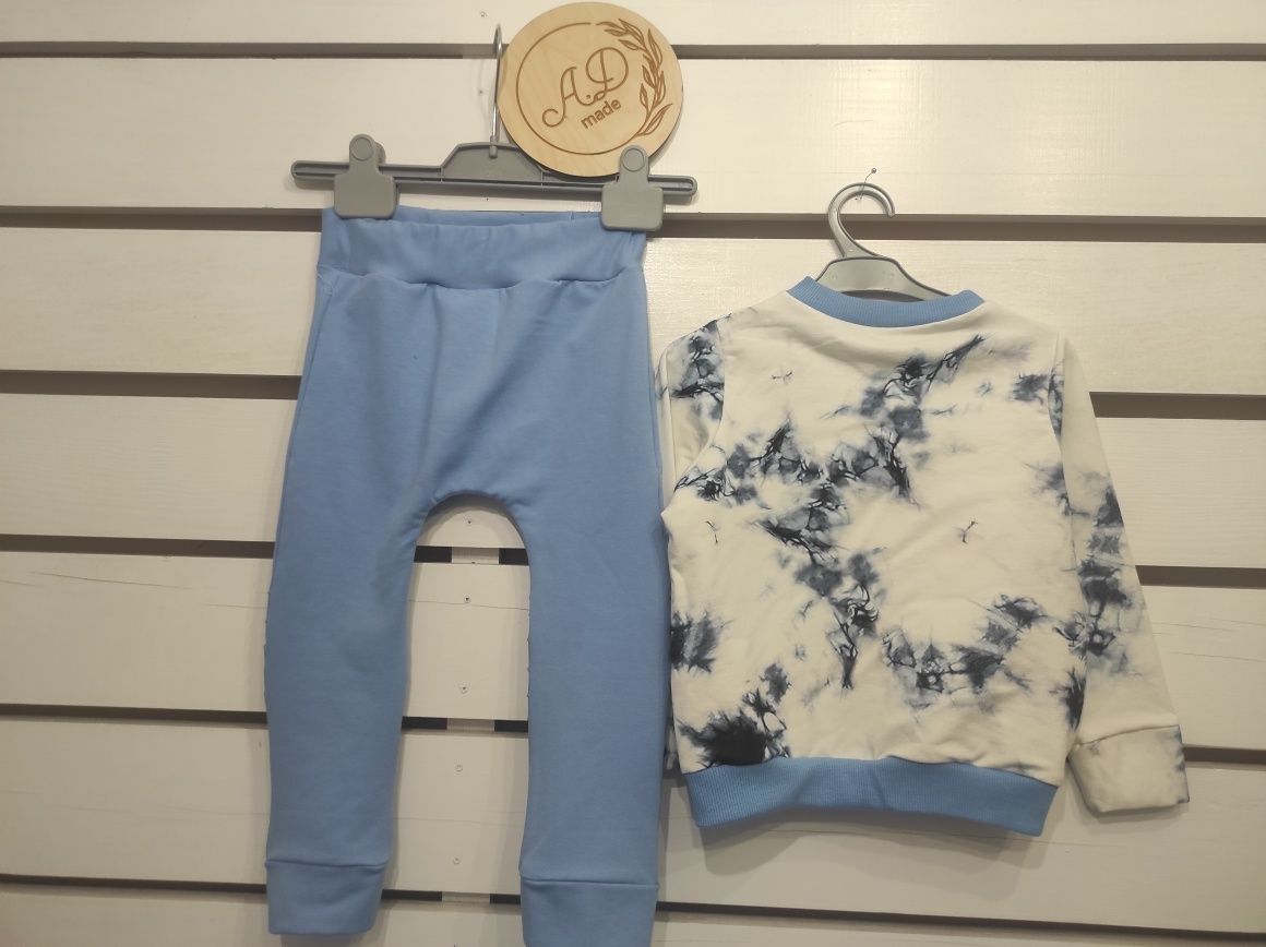 Piękny zestaw komplet dres bluza i baggy 104