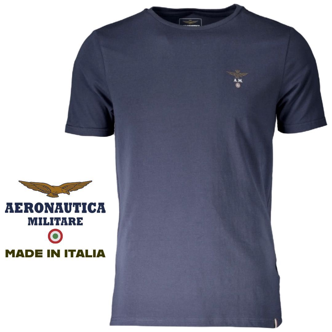 T-shirt męski Aeronautica Militare granatowy r. M