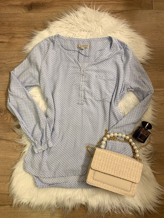 Koszula błękitna elegancka (L) wiskoza