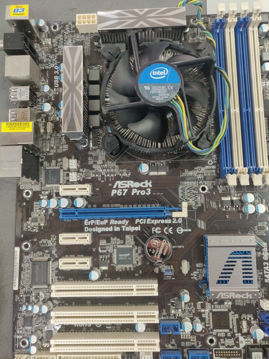 Motherboard Asrock P67 pro3 + CPU Intel I3 2120