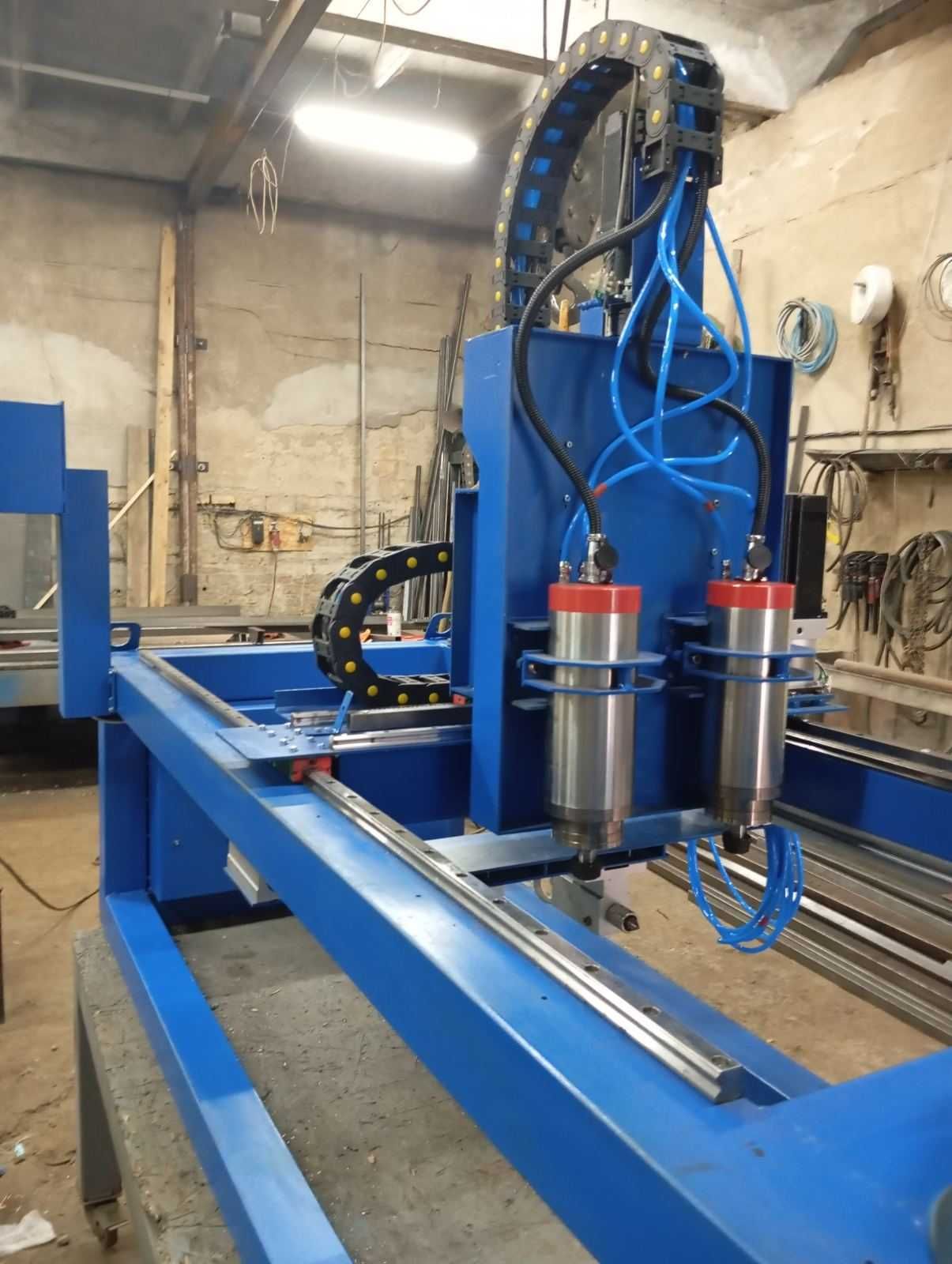 Токарно-фрезерный станок ЧПУ по дереву cnc lathe wood.  2 шпинделя.